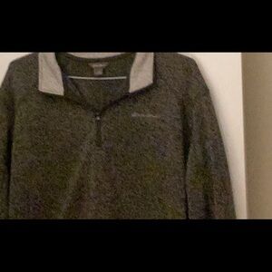 Eddie Bauer 1/4 Gray zip up.